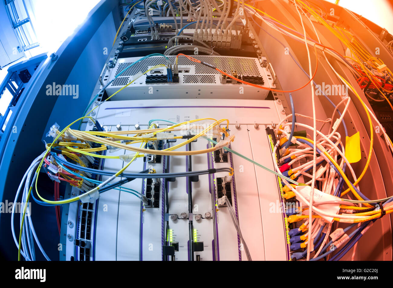 Core switch technology in network room place Stock Photo - Alamy