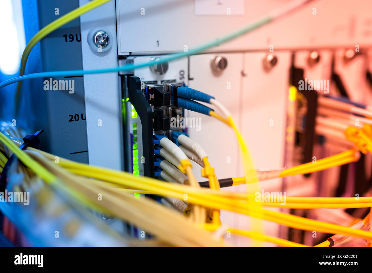 Core switch technology in network room place Stock Photo - Alamy