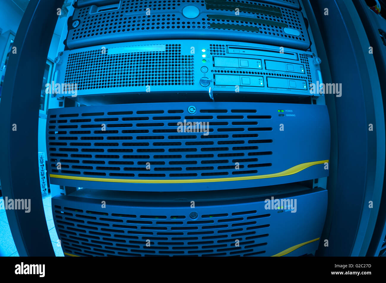 Network servers in data room Domestic Room Stock Photo - Alamy