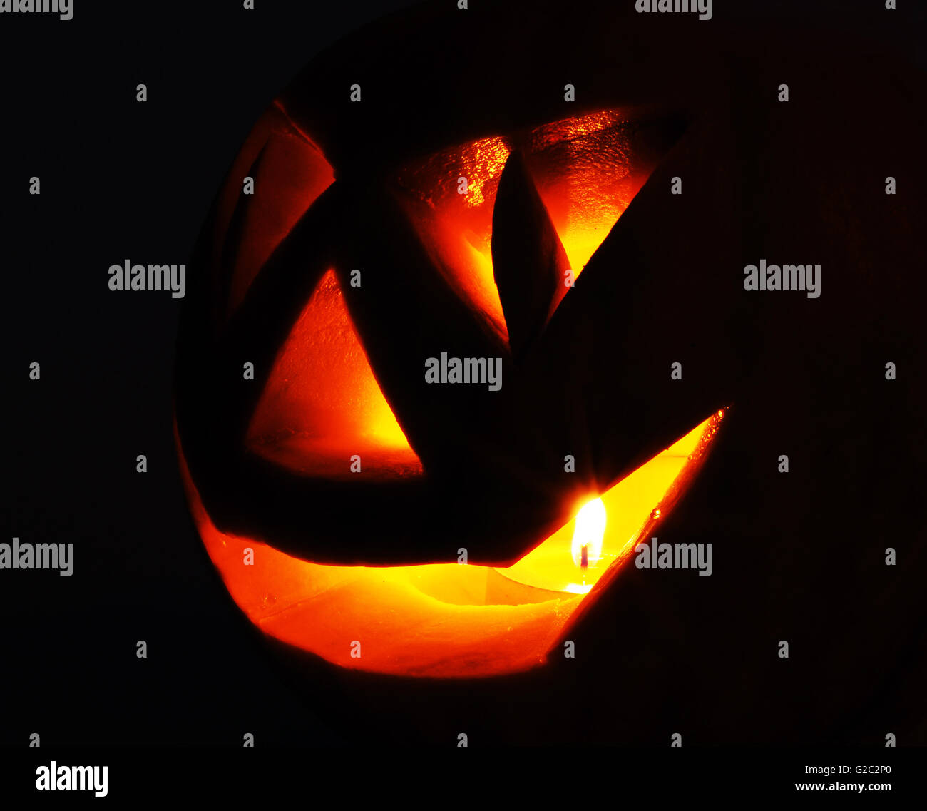 Jack O Lantern In the dark Stock Photo - Alamy