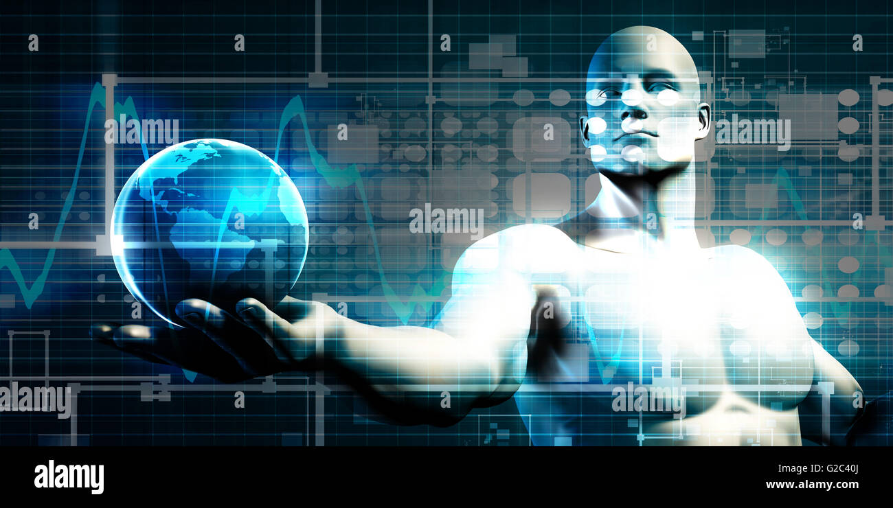 Digital Data Abstract as a Technology Concept Stock Photo