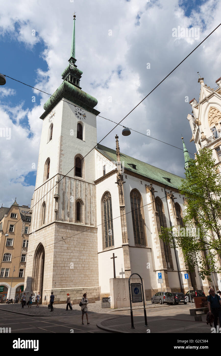 Church of St. James, Brno, Czech republic Stock Photo