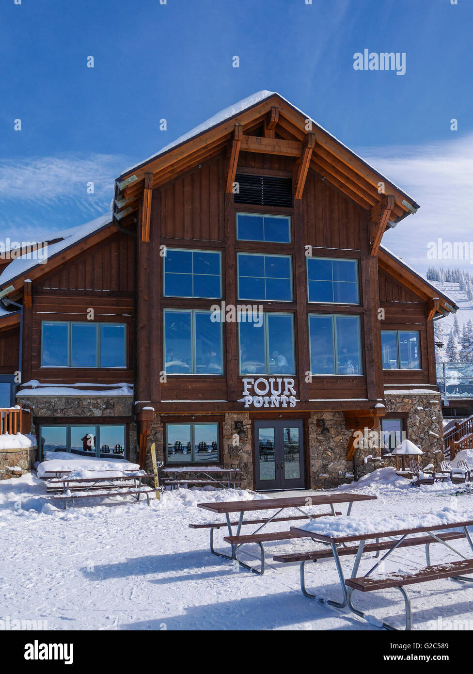 View of Four Points Lodge, Steamboat ski area, Steamboat Springs