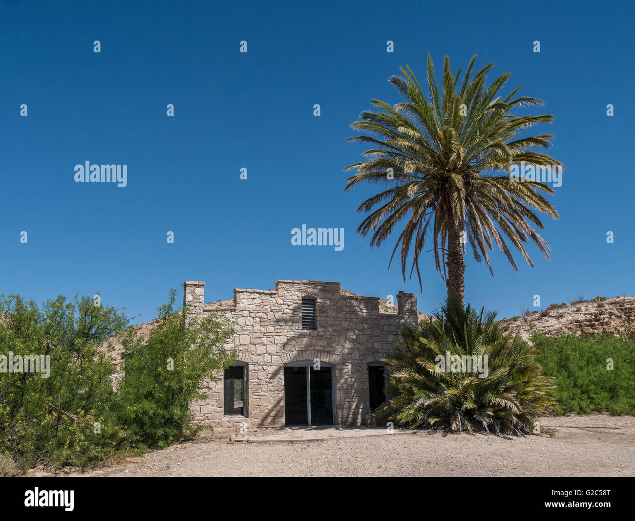 Old trading post and post office, Langford (Boquillas) Hot Springs, Big
