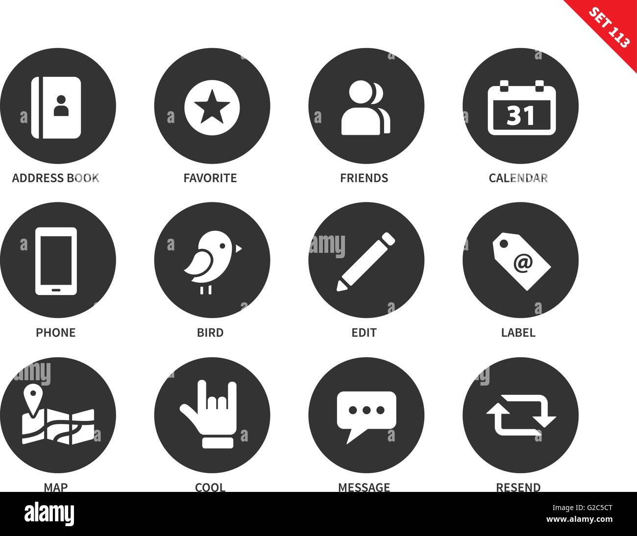 Social icons on white background Stock Vector Image & Art - Alamy