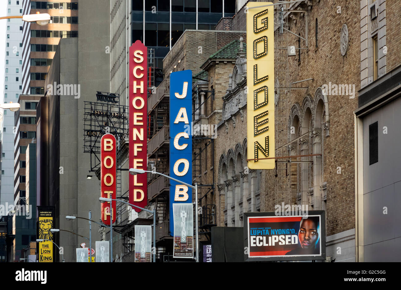 NYC - Theatre District: Booth Theatre and West 45th Street…