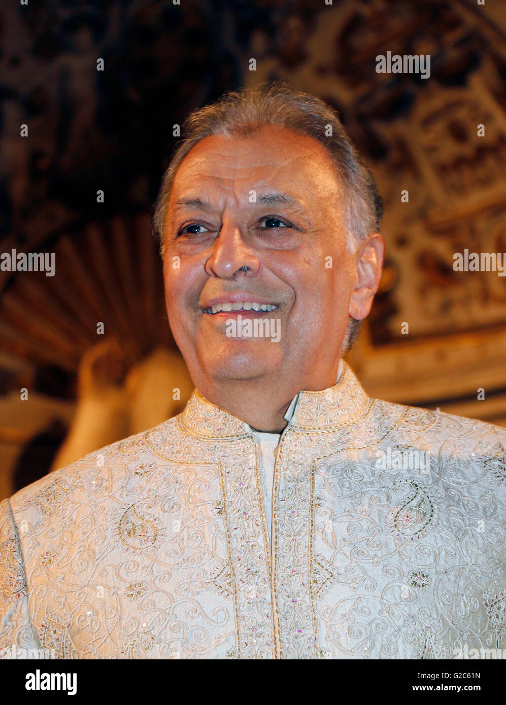Zubin Mehta is an Indian conductor OPERA, ORCHESTRA, INDIA, THEATRE Stock Photo