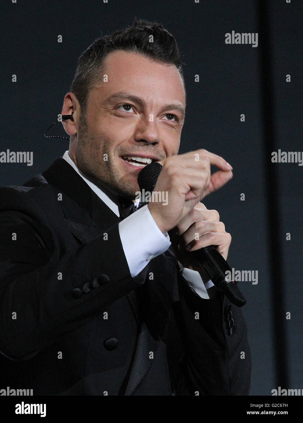 Tiziano Ferro is an Italian singer-songwriter and record producer . Stock Photo