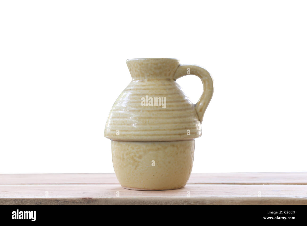 old jar earthenware of japanese style (japanese sake bottle) on wood