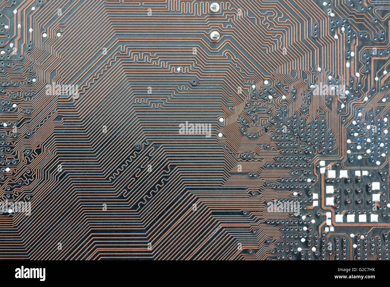 brown electronics background of computer mainboard and have concept ...