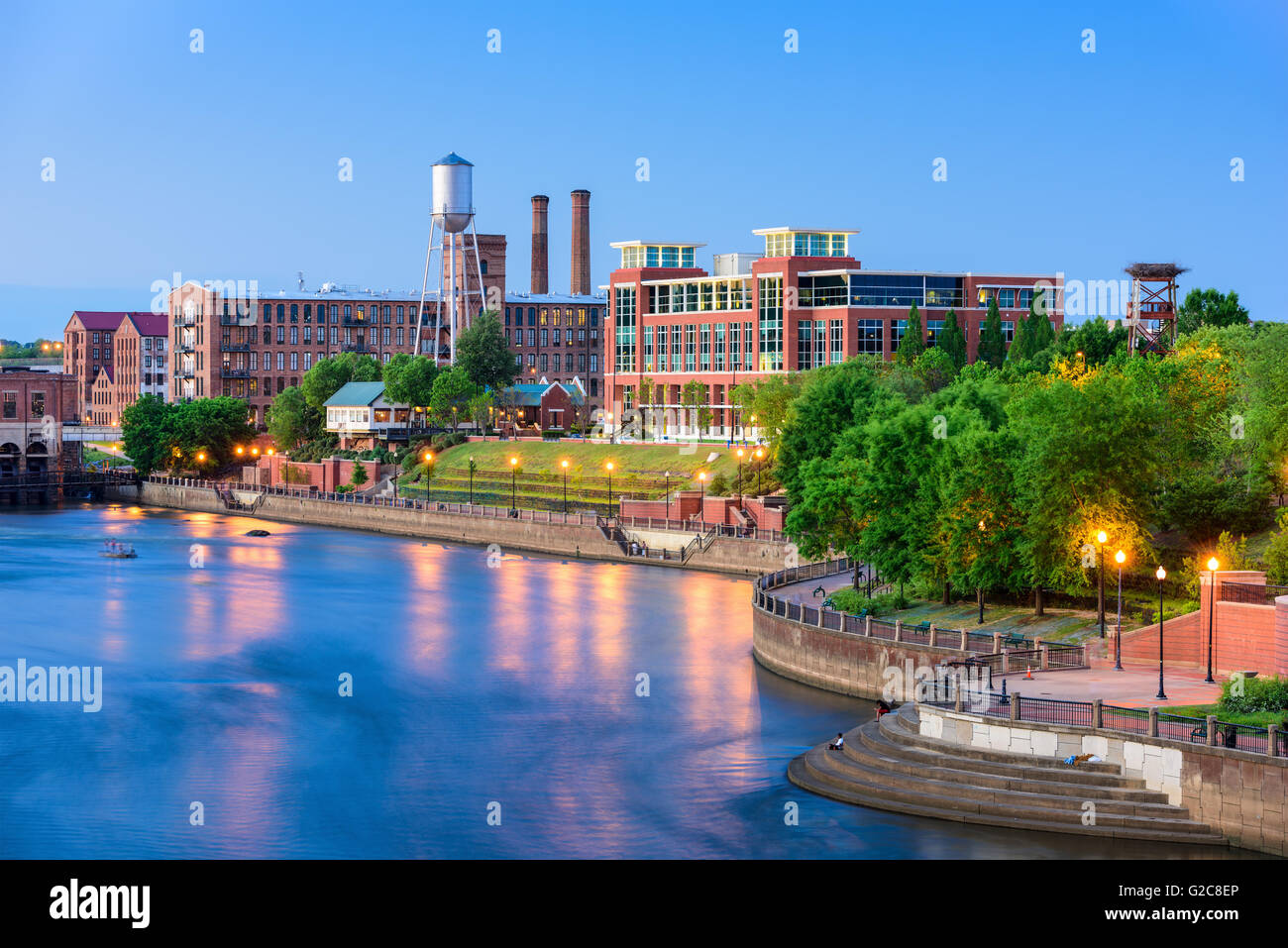 Columbus, Georgia, USA downtown skyline. Stock Photo