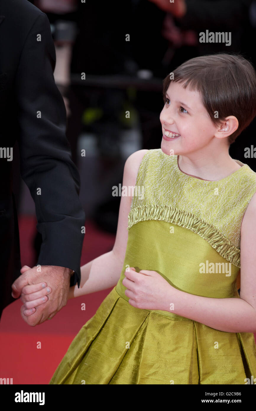 Actress Ruby Barnhill at the gala screening for the film The BFG at the 69th Cannes Film Festival, Saturday 14th May 2016, Canne Stock Photo