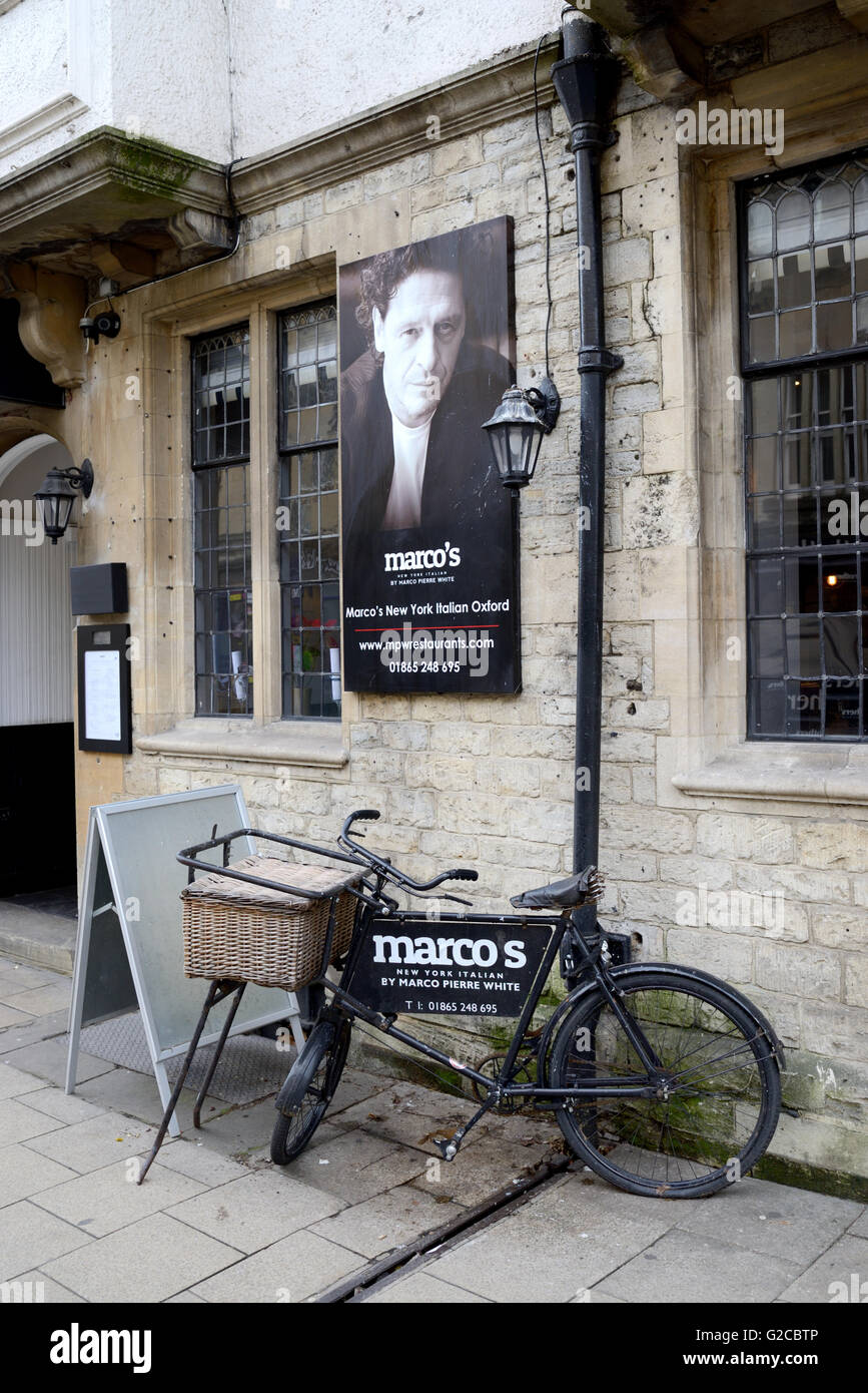 Marco's Italian Restaurant by Marco Pierre White Oxford England Stock
