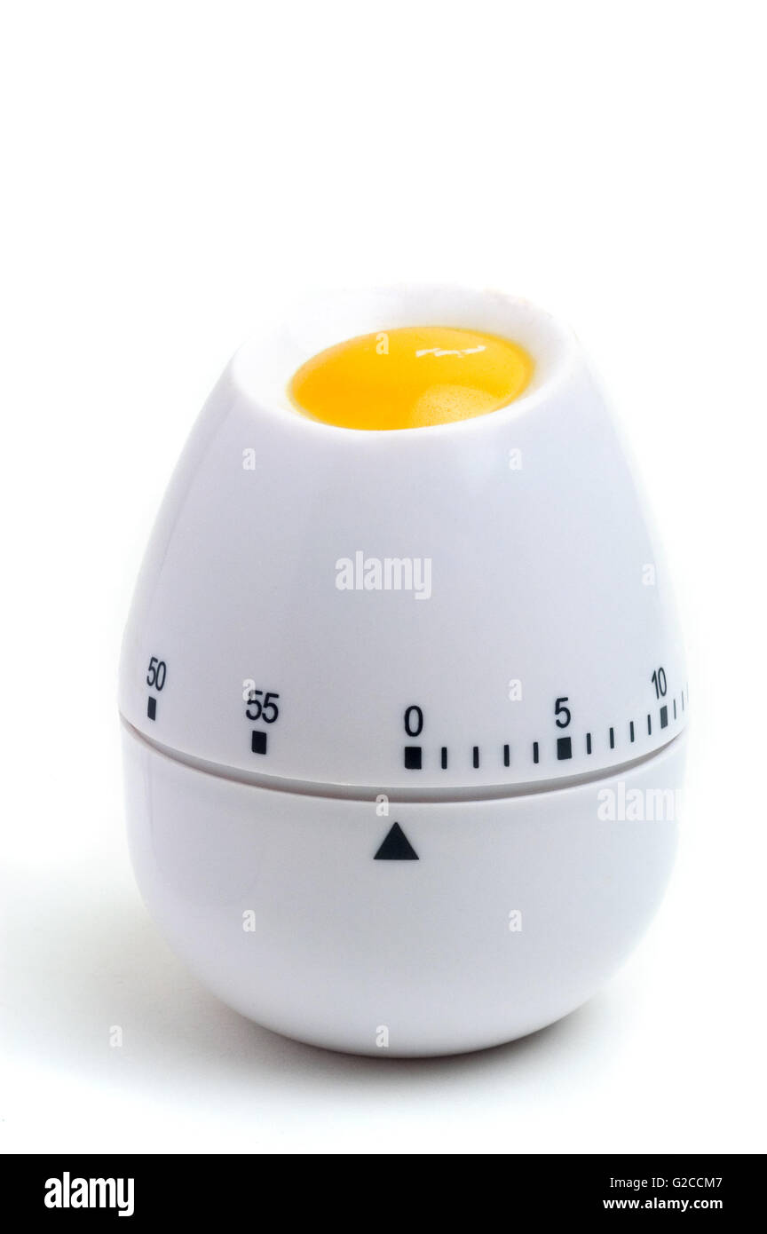 Photo of a kitchen timer eggshaped Stock Photo Alamy