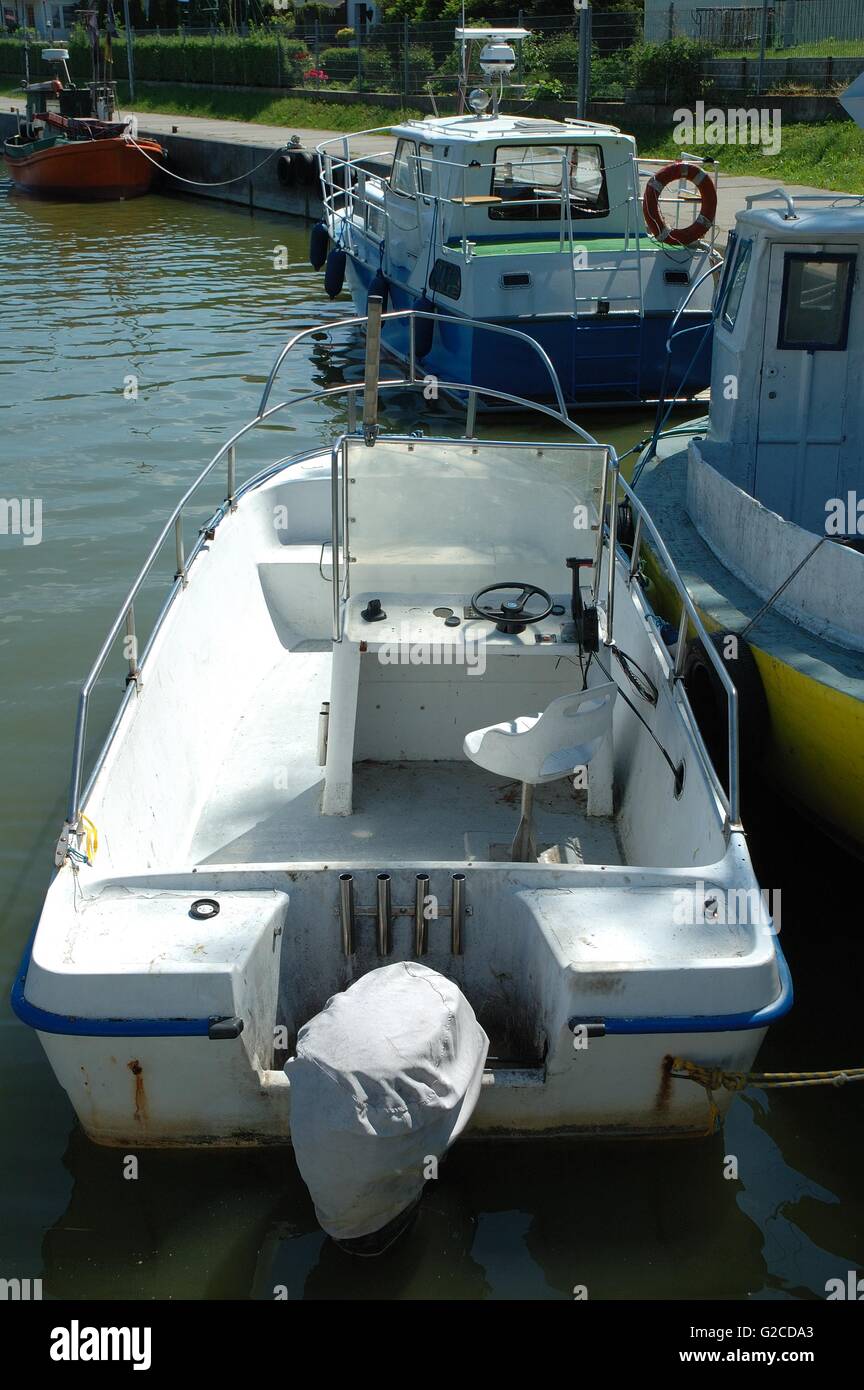 Boats and small fishing vessels in harbour Stock Photo Alamy