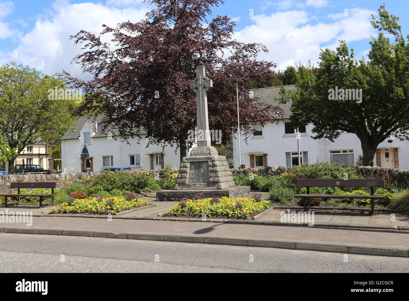 Braco war memorial Scotland  May 2016 Stock Photo
