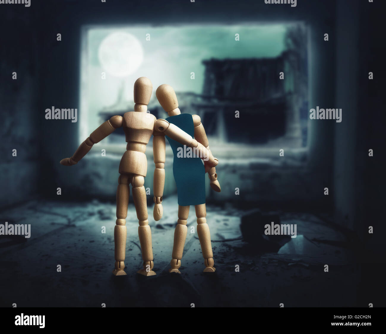 Figurers Back Woman man couple back figures hi-res stock photography and images - Alamy