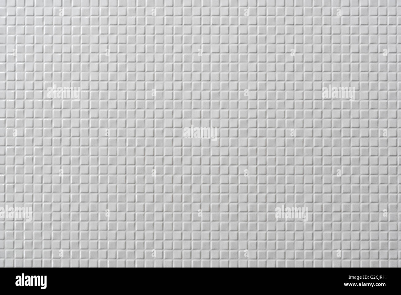 A Tile with mosaic structure in white Stock Photo
