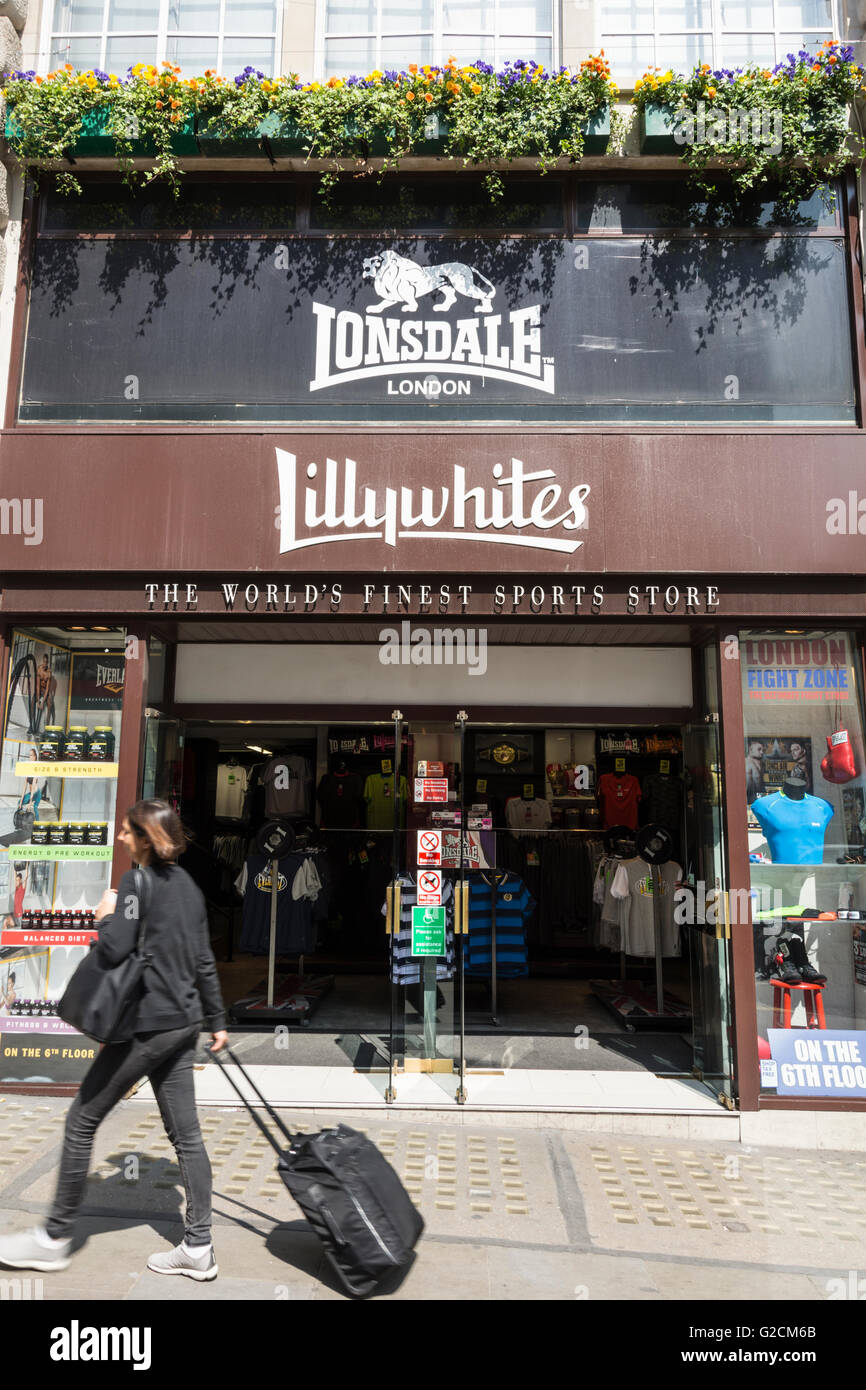Lillywhites sports store piccadilly circus hires stock photography and