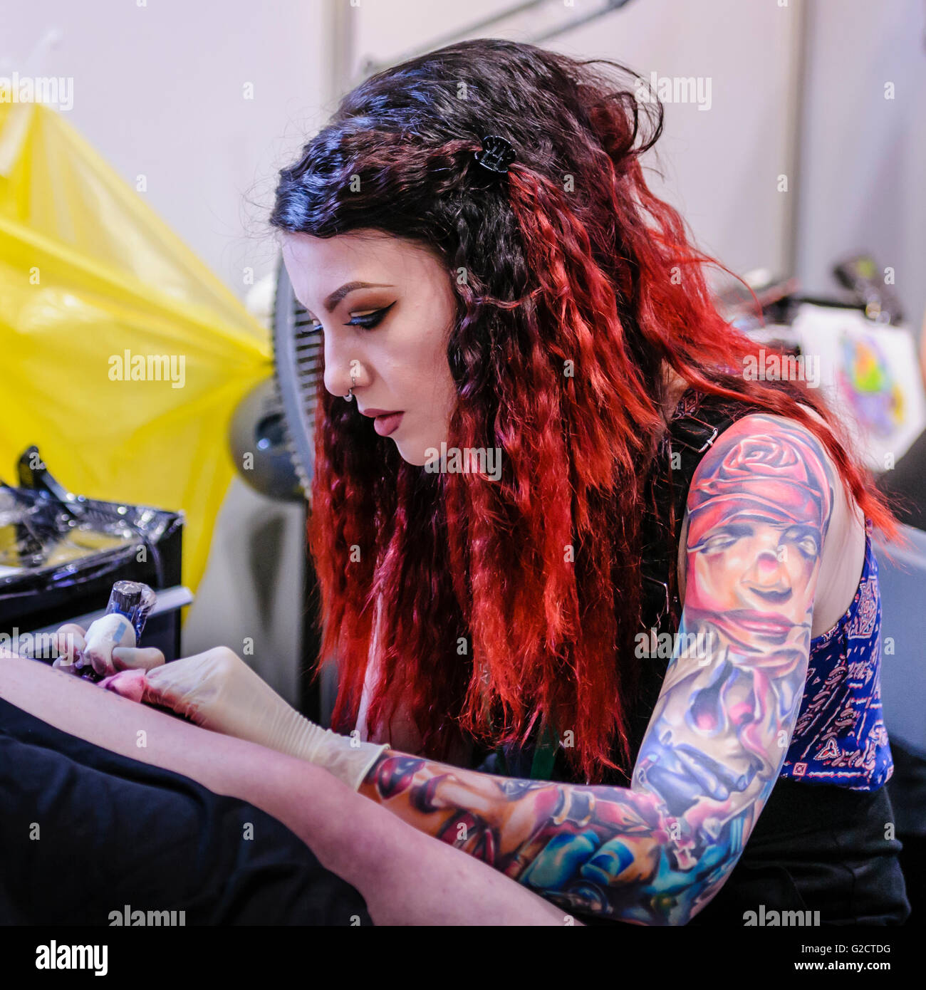 Tattoo artist bright hi-res stock photography and images - Alamy