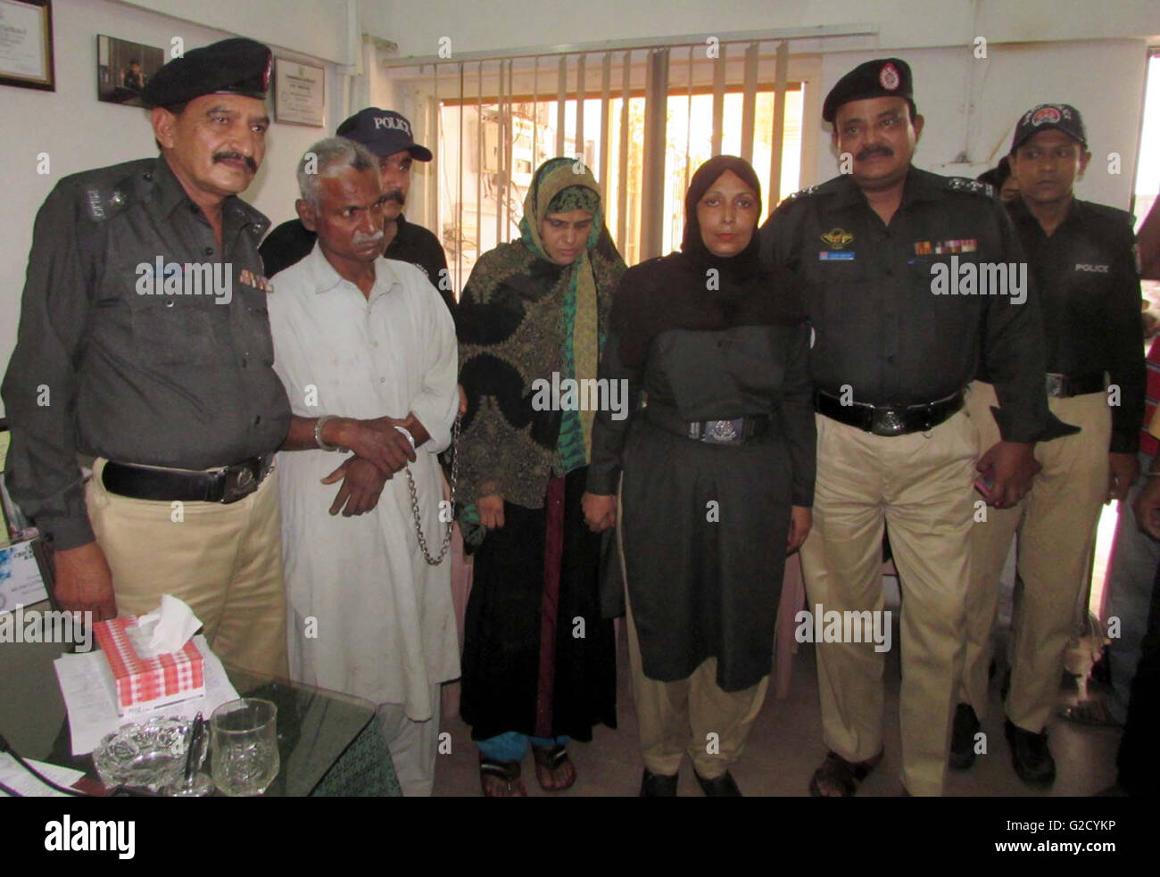Police official gives briefing about the murder of traffic police