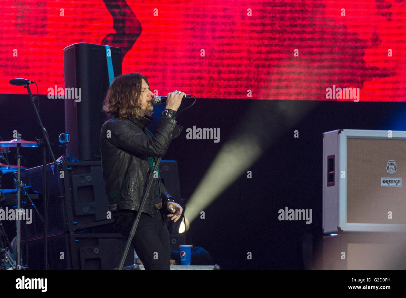 Lisbon, Portugal. 27th May, 2016. Rock in Rio 2016 Lisbon with Hard Rock band from California “Rival Sons”. Lisbon, Portugal. On May 27, 2016 (Photo by Gonçalo Silva) Credit:  Gonçalo Silva/Alamy Live News Stock Photo