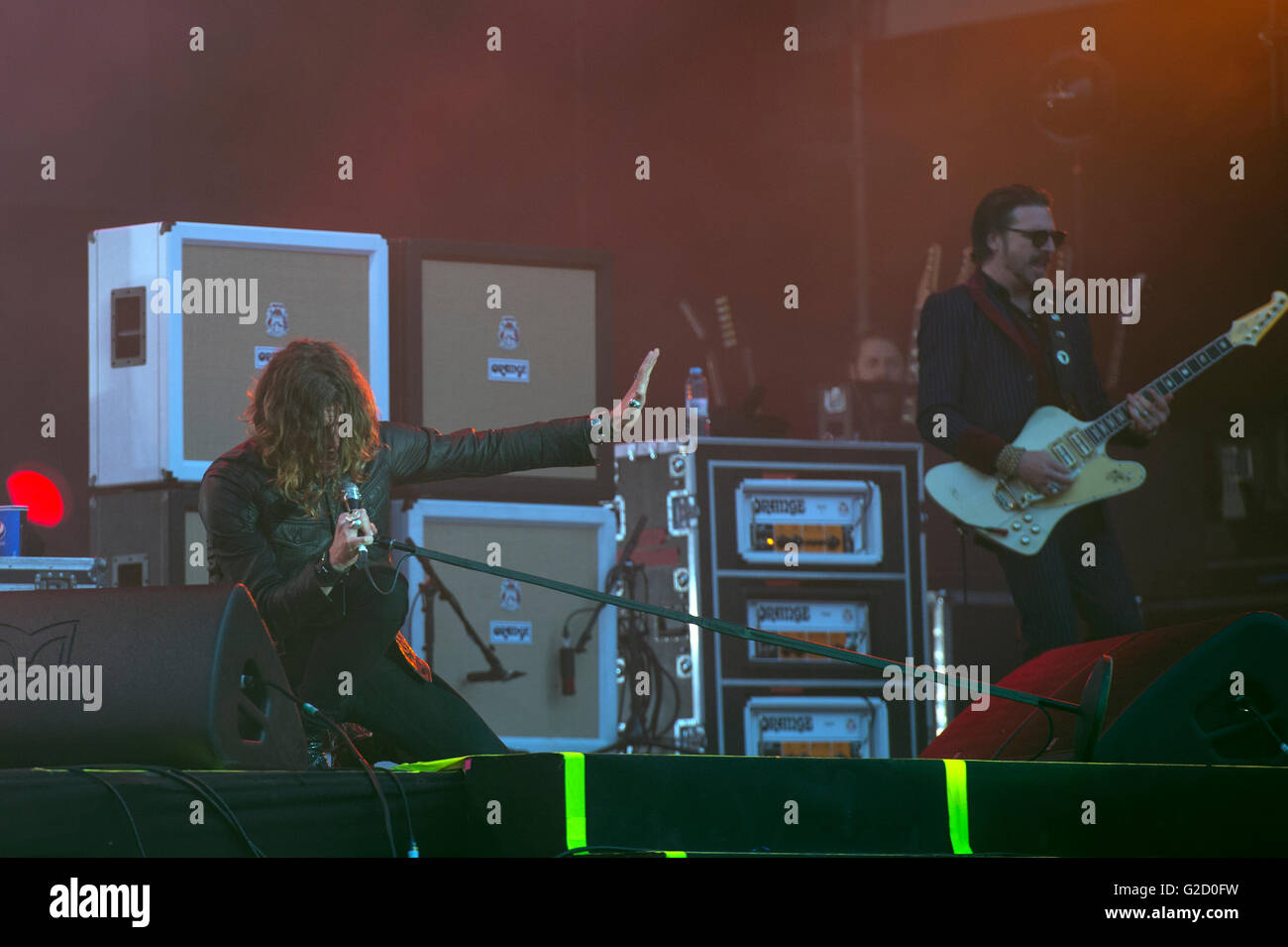 Lisbon, Portugal. 27th May, 2016. Rock in Rio 2016 Lisbon with Hard Rock band from California “Rival Sons”. Lisbon, Portugal. On May 27, 2016 (Photo by Gonçalo Silva) Credit:  Gonçalo Silva/Alamy Live News Stock Photo