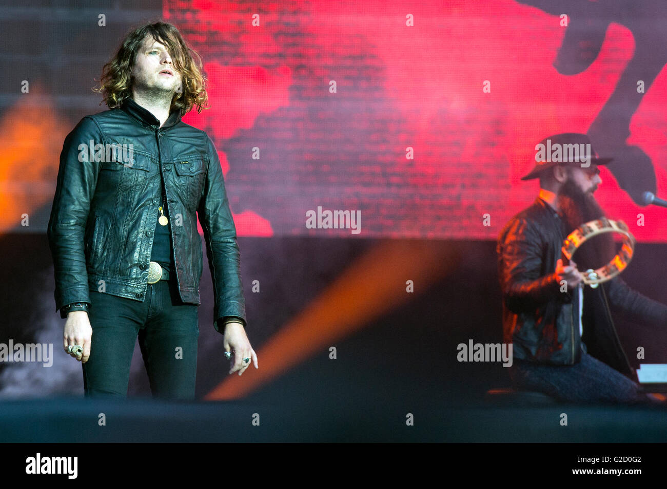 Lisbon, Portugal. 27th May, 2016. Rock in Rio 2016 Lisbon with Hard Rock band from California “Rival Sons”. Lisbon, Portugal. On May 27, 2016 (Photo by Gonçalo Silva) Credit:  Gonçalo Silva/Alamy Live News Stock Photo