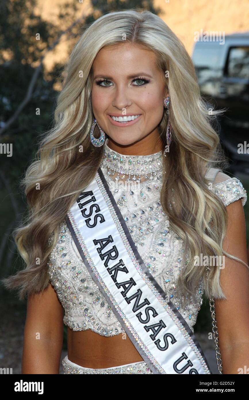 Miss Arkansas USA, Abby Floyd at a public appearance for Miss USA Stock