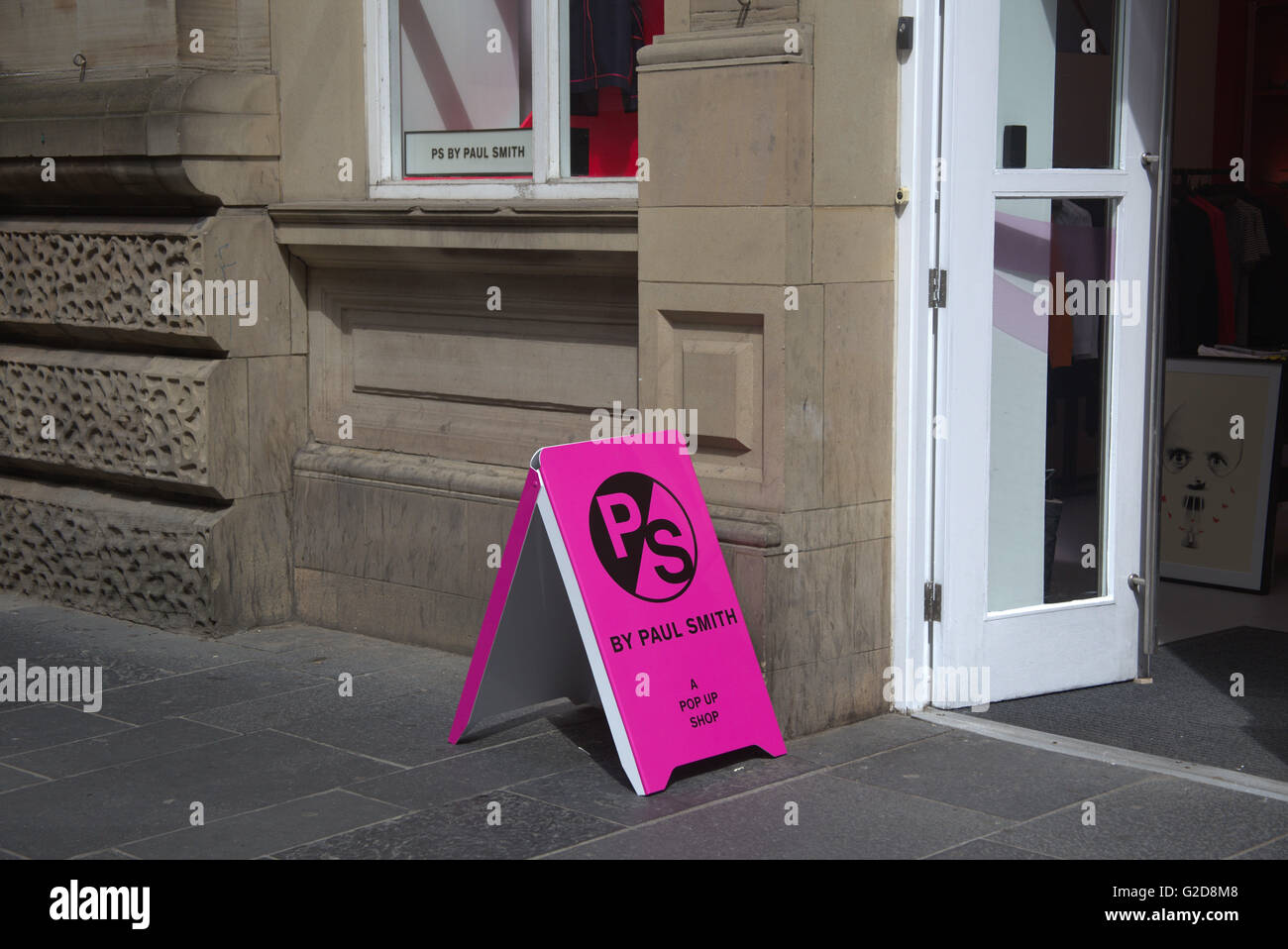 Glasgow, UK. 28th May, 2016.     The  iconic British designer Paul Smith has opened   his first ever  Scottish store, a pop-up concept   shop,whuch will open for a six month run. His   special feeling for the city was recently highlighted   in  his ‘Hello, my name is Paul Smith’ exhibition that    ran in 'The Lighthouse' design centre earlier this   year.     Credit:  gerard ferry/Alamy Live News Stock Photo