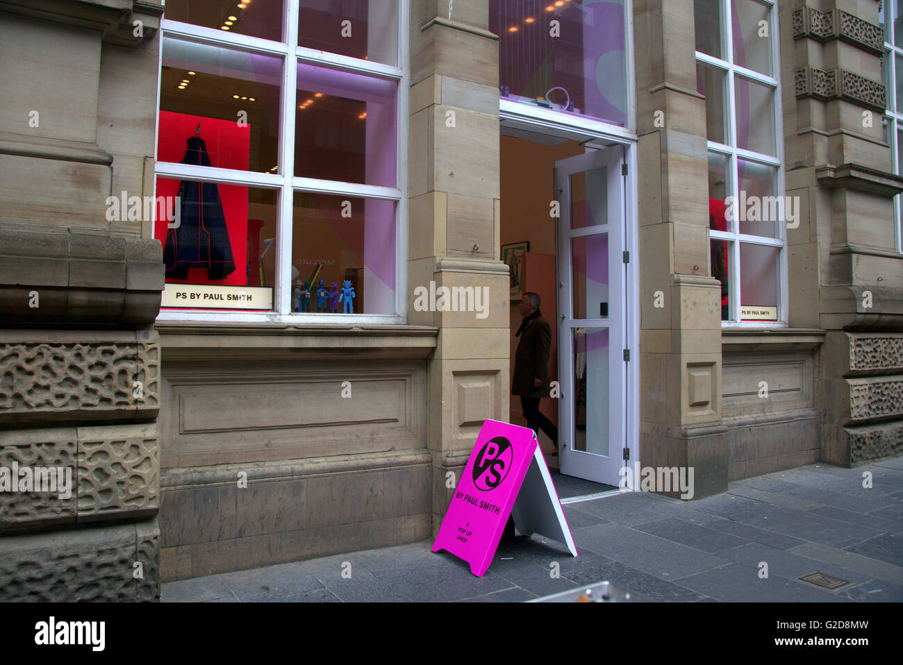 Glasgow, UK. 28th May, 2016.     The  iconic British designer Paul Smith has opened   his first ever  Scottish store, a pop-up concept   shop,whuch will open for a six month run. His   special feeling for the city was recently highlighted   in  his ‘Hello, my name is Paul Smith’ exhibition that    ran in 'The Lighthouse' design centre earlier this   year.     Credit:  gerard ferry/Alamy Live News Stock Photo