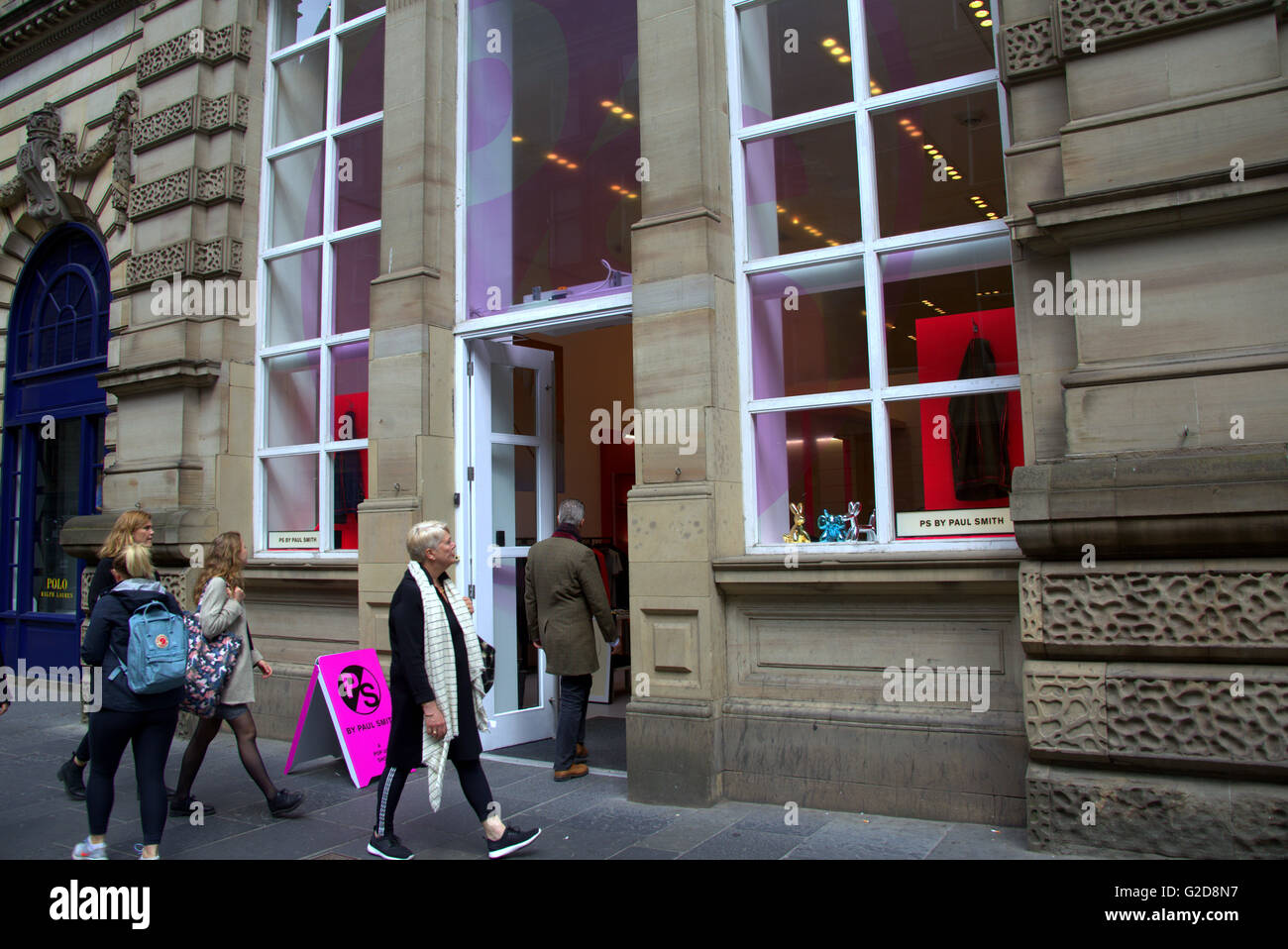 The  iconic British designer Paul Smith has opened his first ever  Scottish store, a pop-up concept shop,which will open for a six month run. His special feeling for the city was recently highlighted in  his ‘Hello, my name is Paul Smith’ exhibition that ran in 'The Lighthouse' design centre earlier this year.  © Credit:  gerard ferry/Alamy Live News Stock Photo
