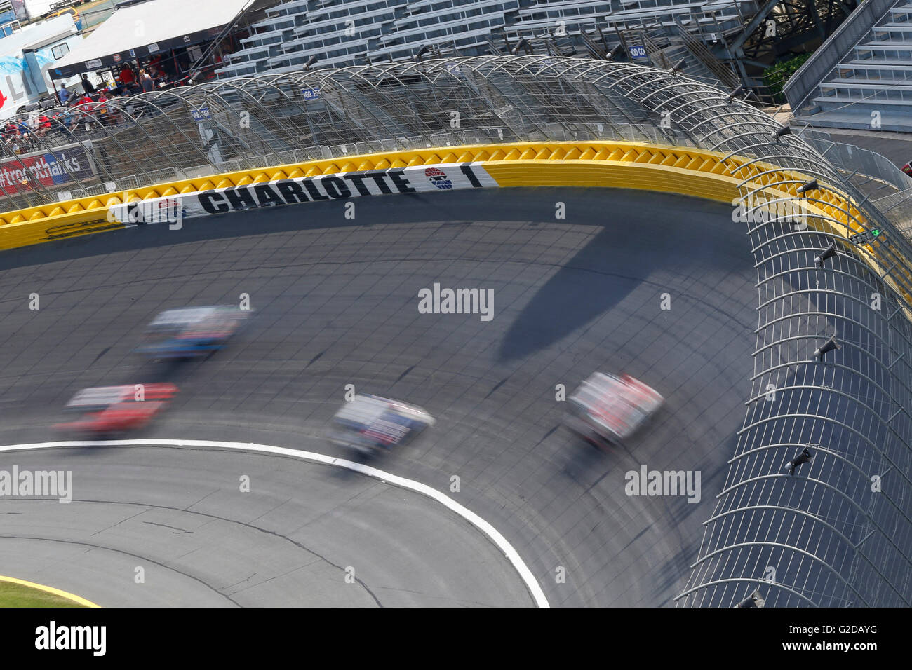 Concord, NC, USA. 28th May, 2016. Concord, NC - May 28, 2016: Darrell Wallace Jr (6) battles for position during the Hisense 300 at the Charlotte Motor Speedway in Concord, NC. © csm/Alamy Live News Stock Photo