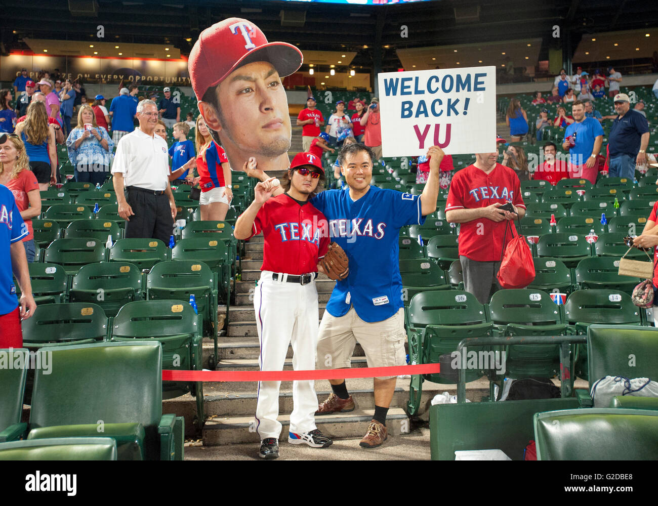 Texas rangers baseball fans hi-res stock photography and images