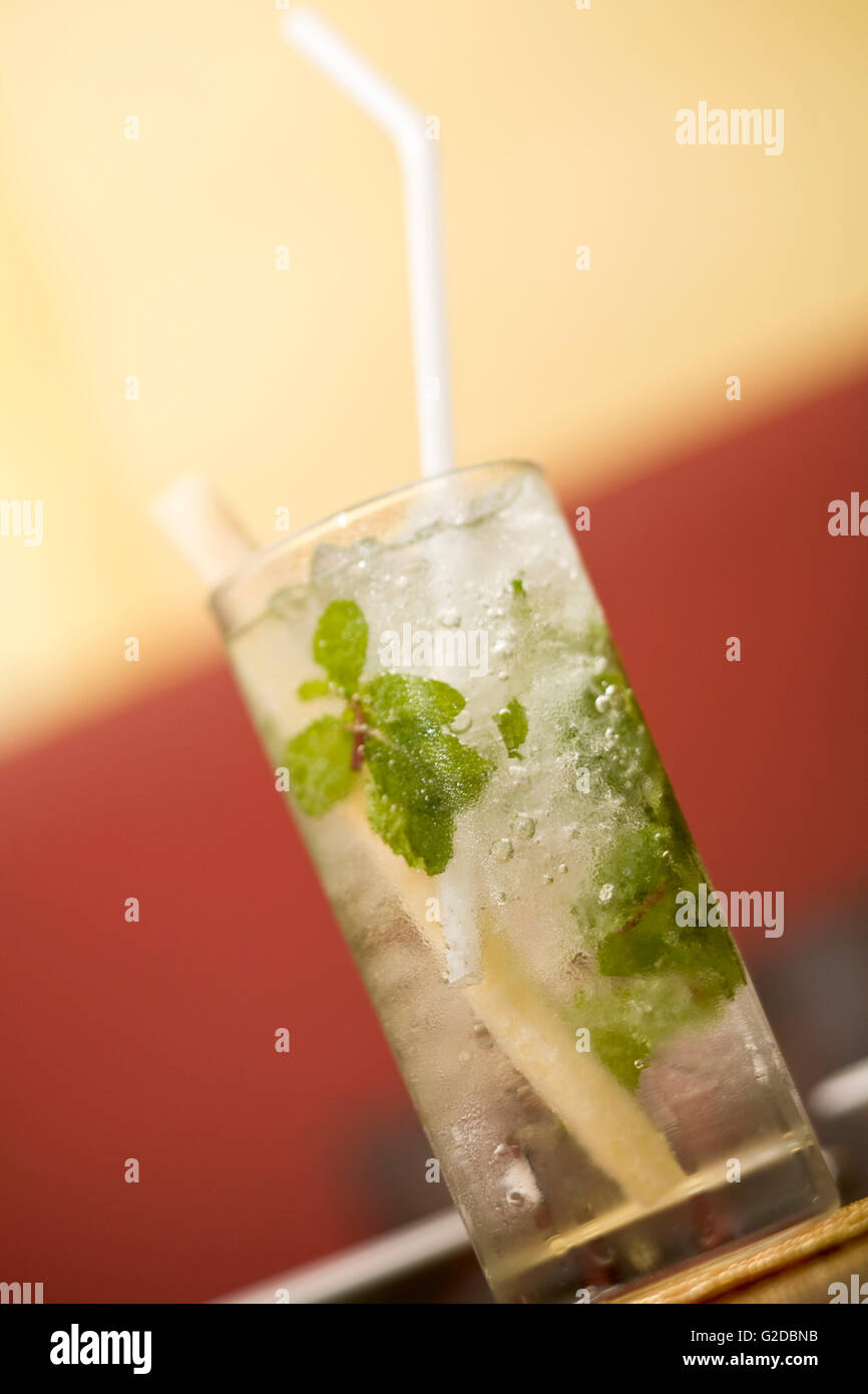 Fresh Mint Mojito Cocktail Stock Photo Alamy