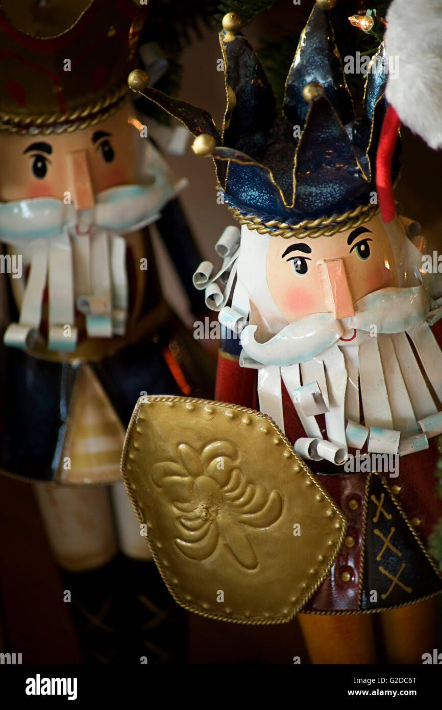 Two Nutcracker Figurines Stock Photo Alamy