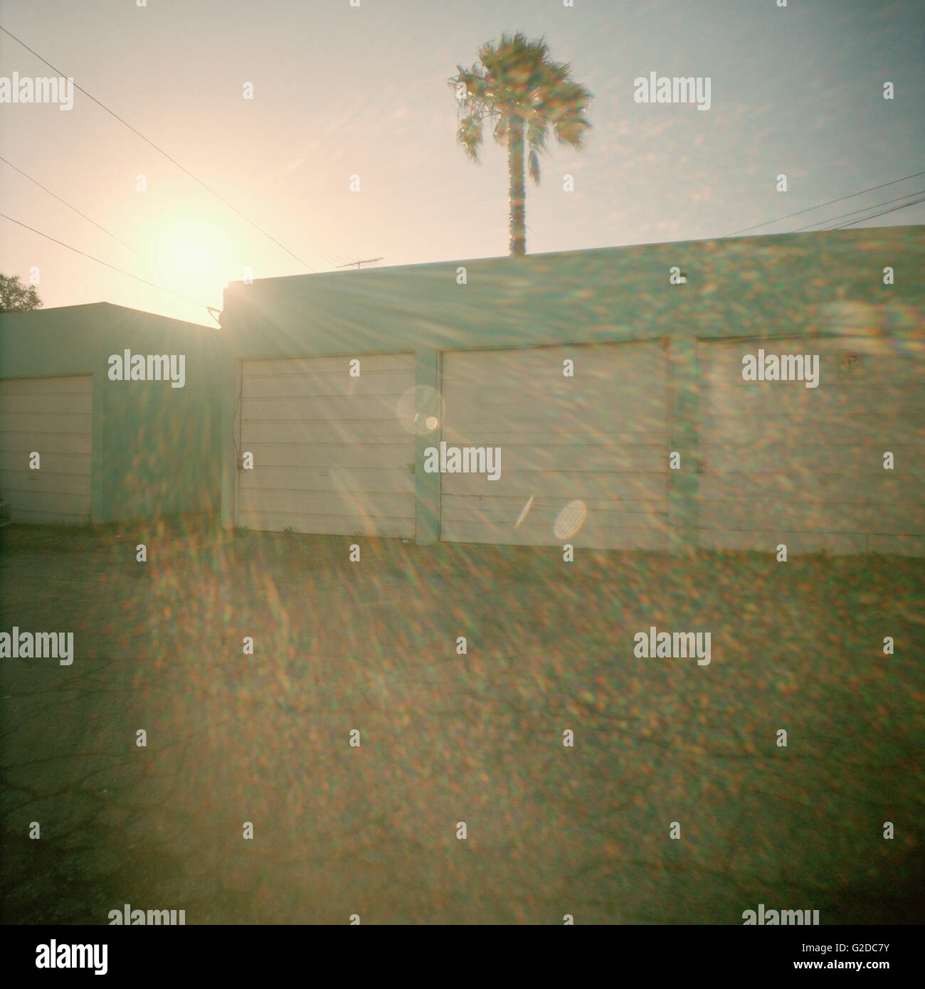 Garages in Back Alley, Venice, California, USA Stock Photo Alamy