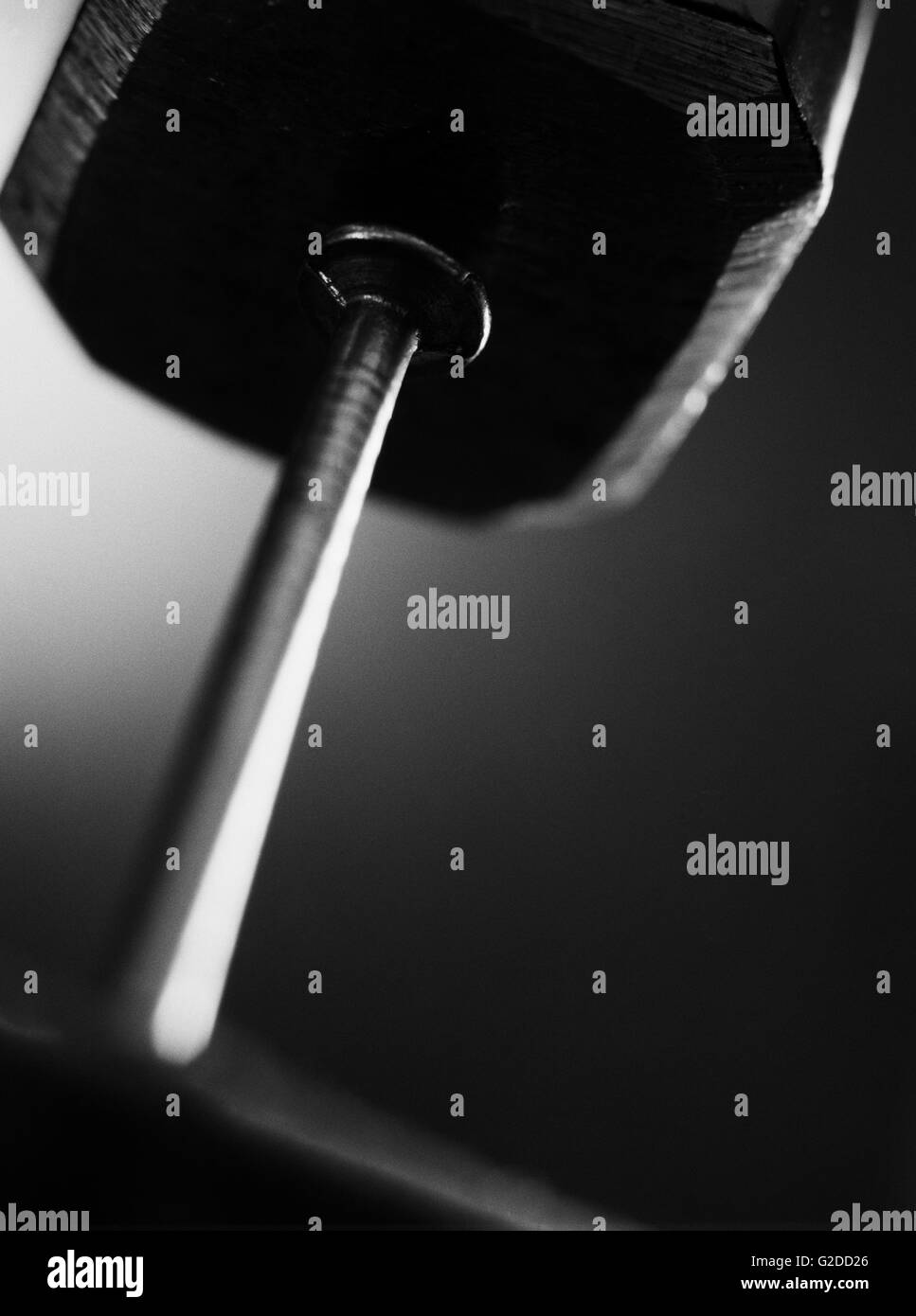 Hammer and nail Black and White Stock Photos & Images Alamy