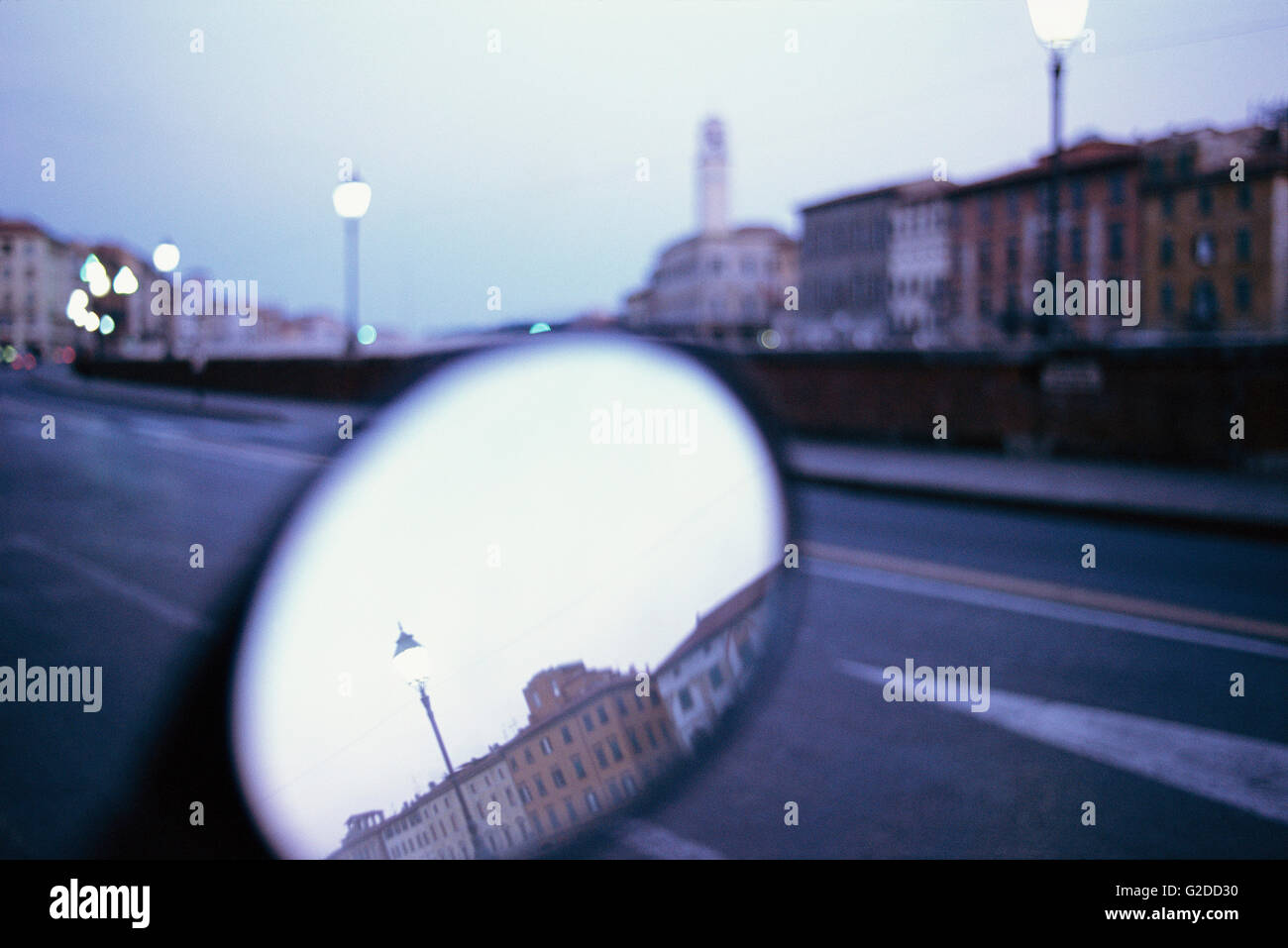 Vespa mirror reflection hi-res stock photography and images - Alamy