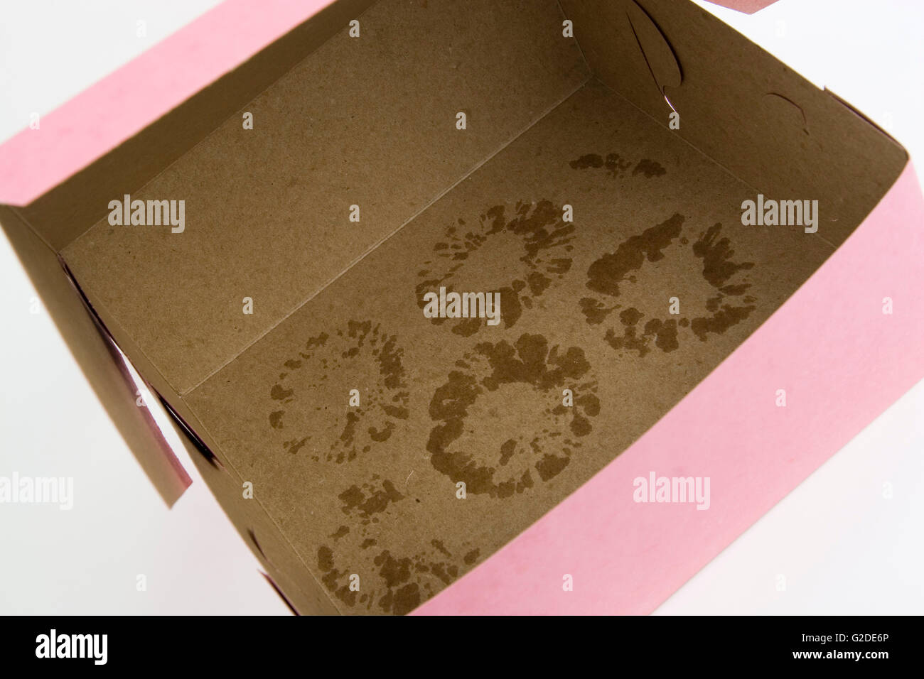 Empty Doughnut Box Stock Photo - Alamy