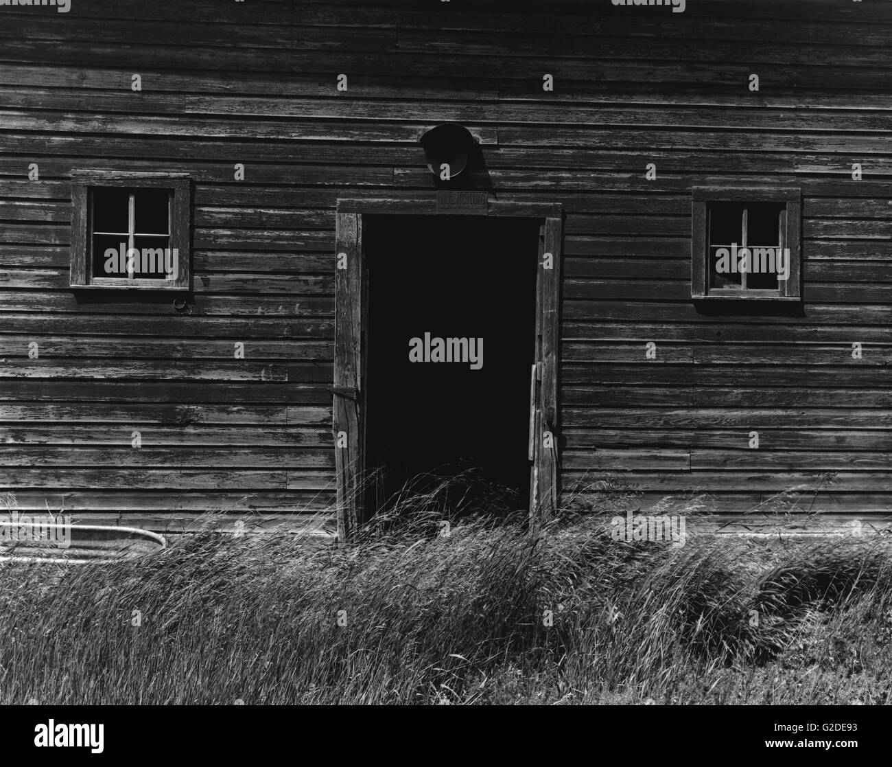 Barn Door Detail Montana Stock Photo Alamy