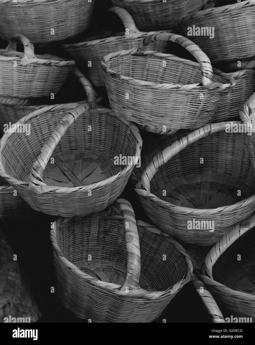 Woven baskets Black and White Stock Photos & Images Alamy