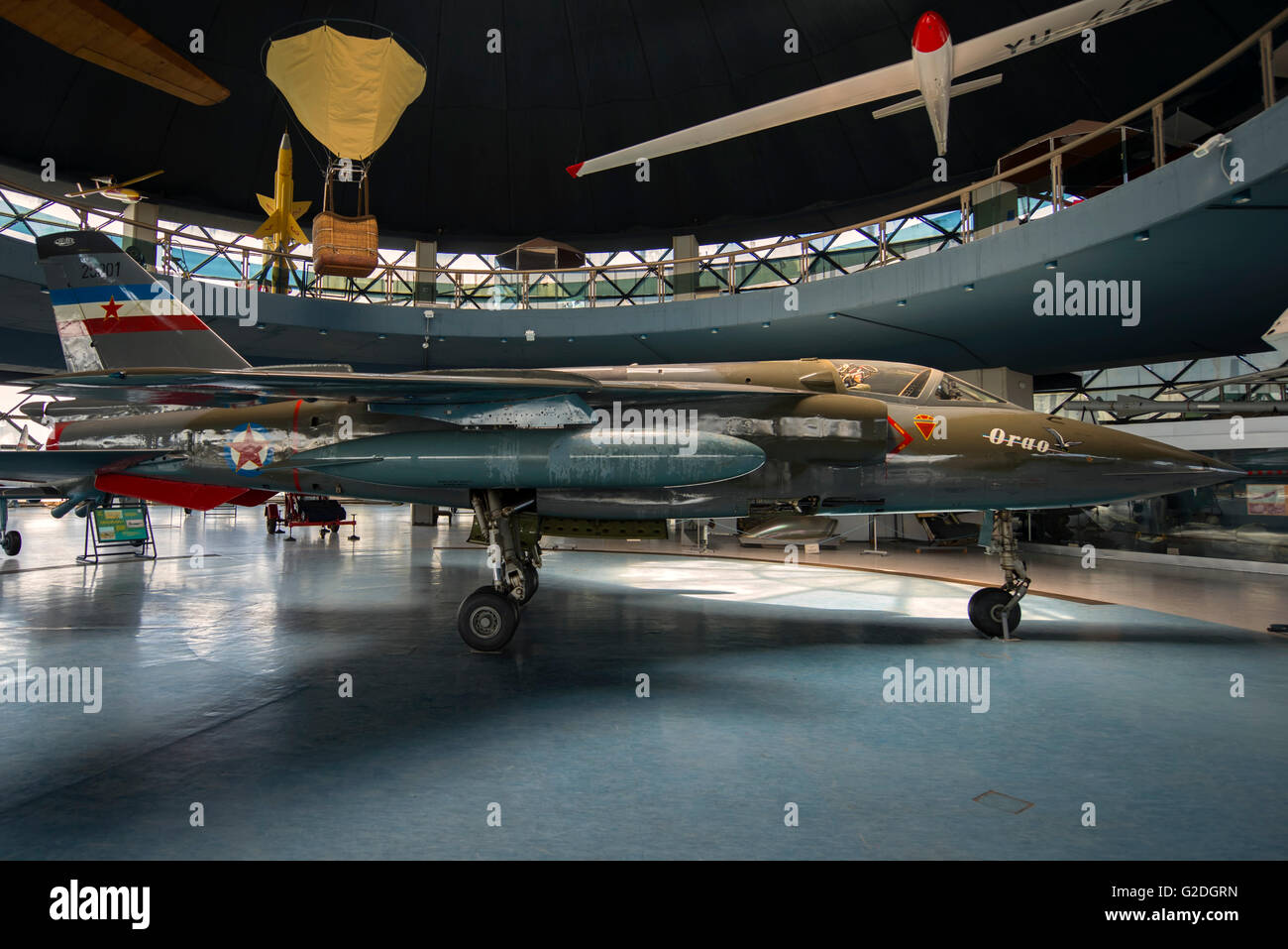 J-22 Orao at Museum of Aviation in Belgrade, Serbia Stock Photo - Alamy