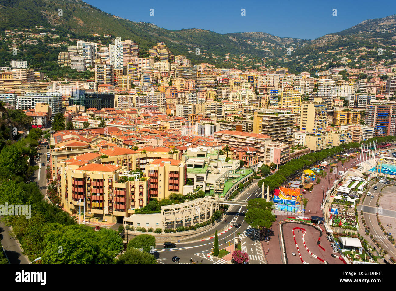 July 2013, urban capture of Monte Carlo (Monaco) Stock Photo