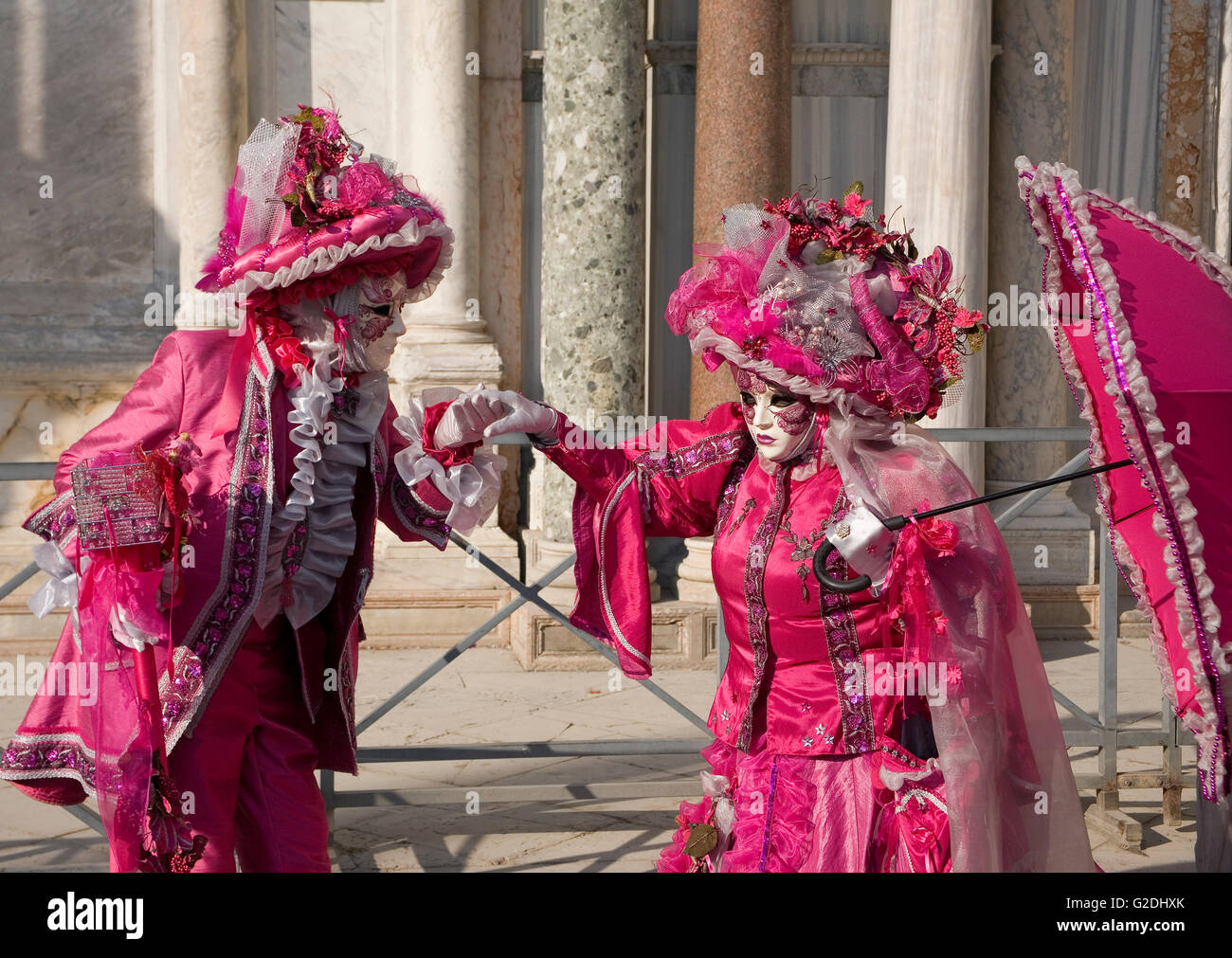 Two venice carnival masks hi-res stock photography and images - Alamy