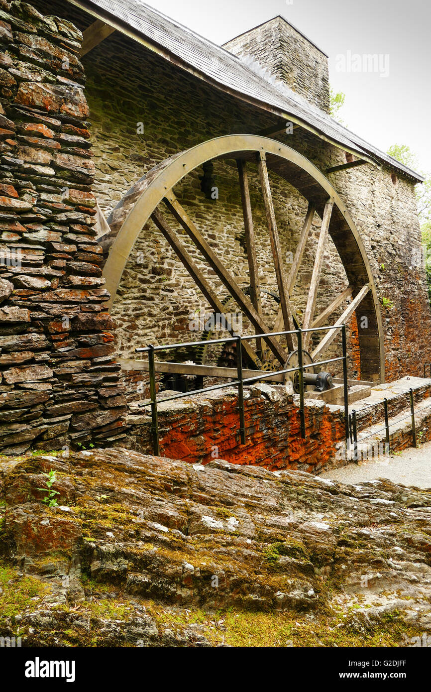 Dyfi furnace, a restored mid 18th century charcoal fired blast furnace