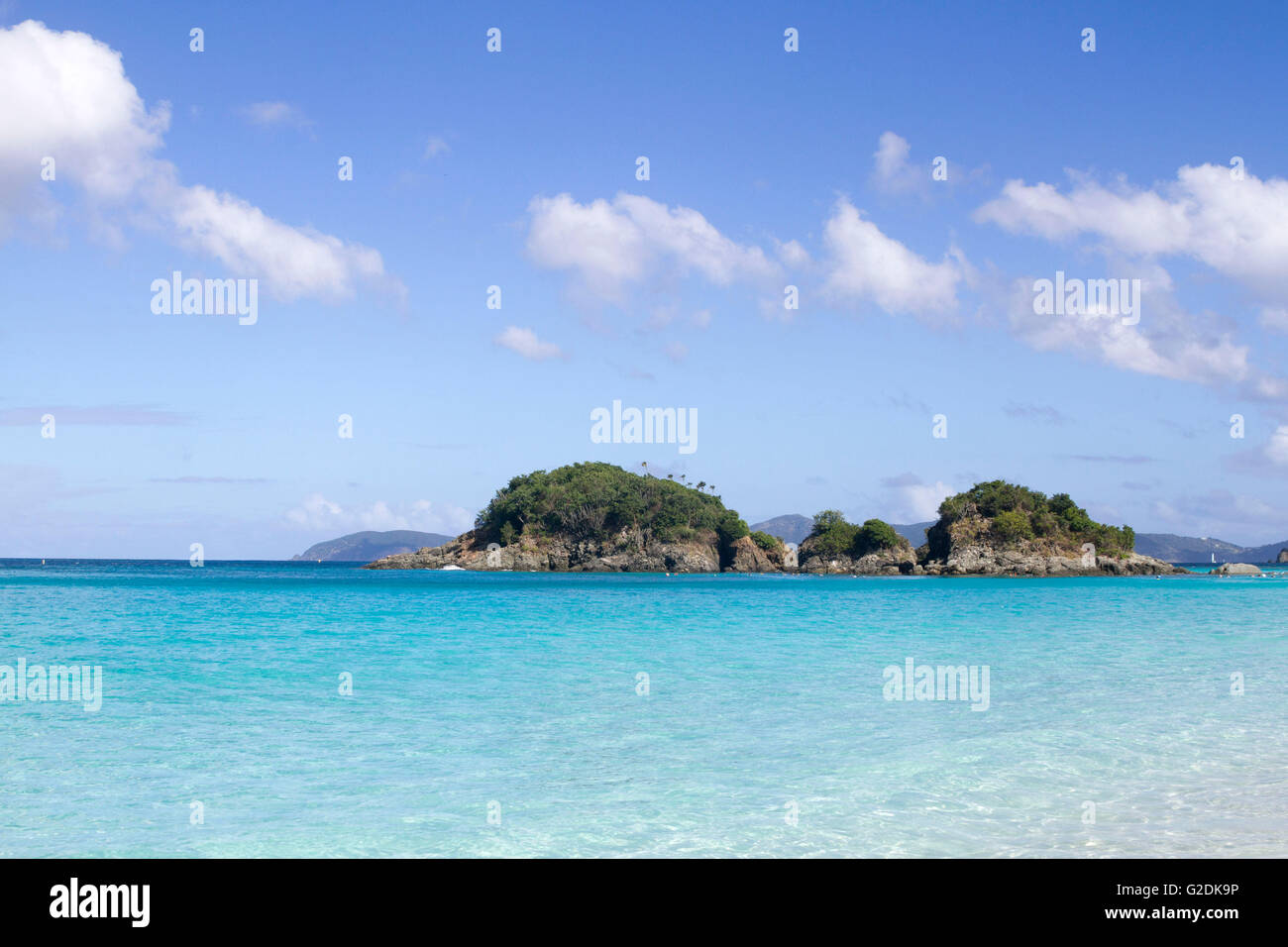 Trunk Cay with the snorkeling trail, Trunk Bay, St. John, US Virgin
