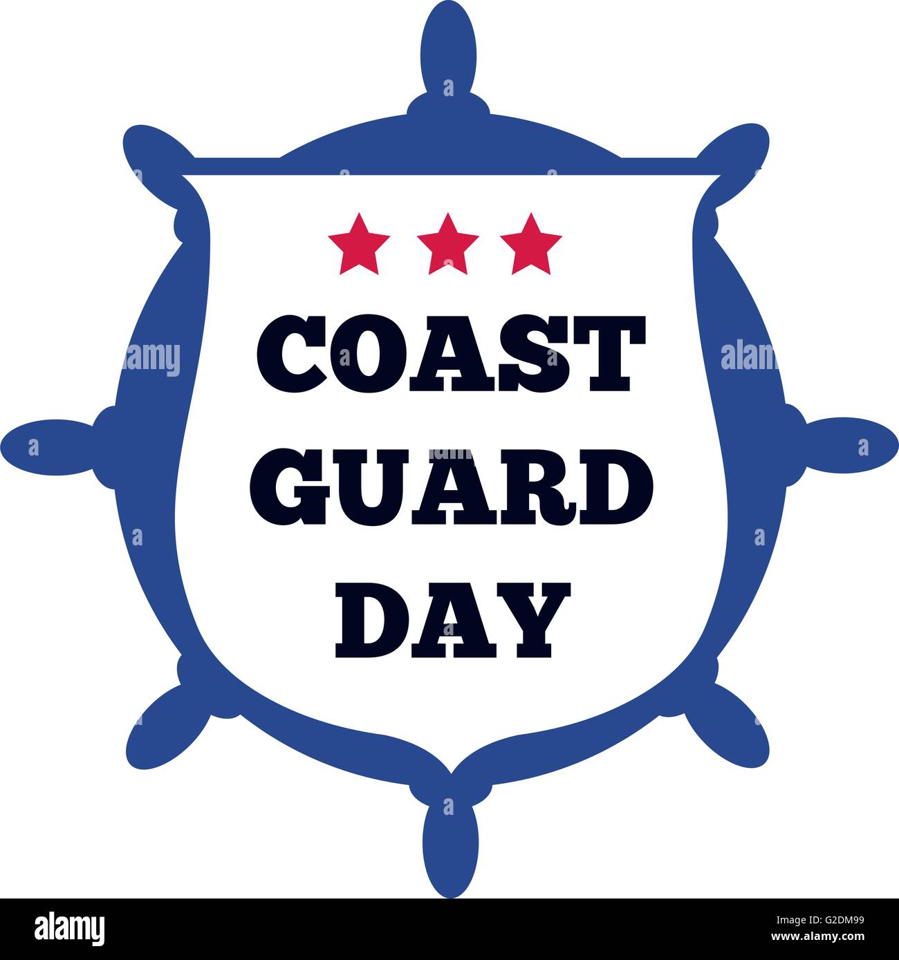 Coast Guard Day card Stock Vector Image & Art Alamy