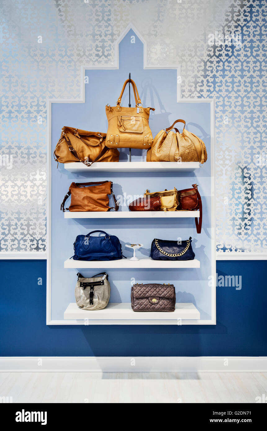 Display of Handbags Stock Photo