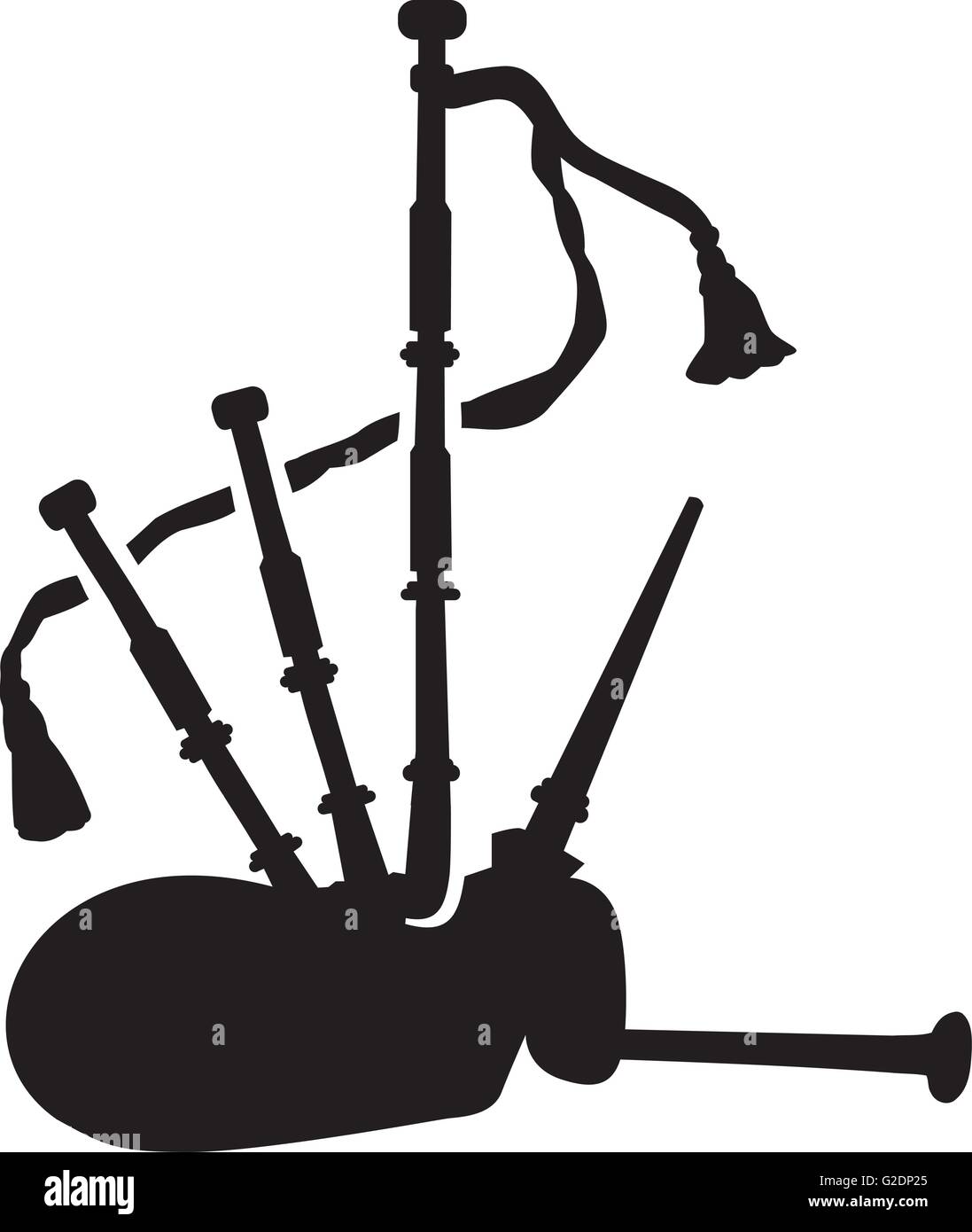 Bagpipe silhouette Stock Vector Image & Art Alamy